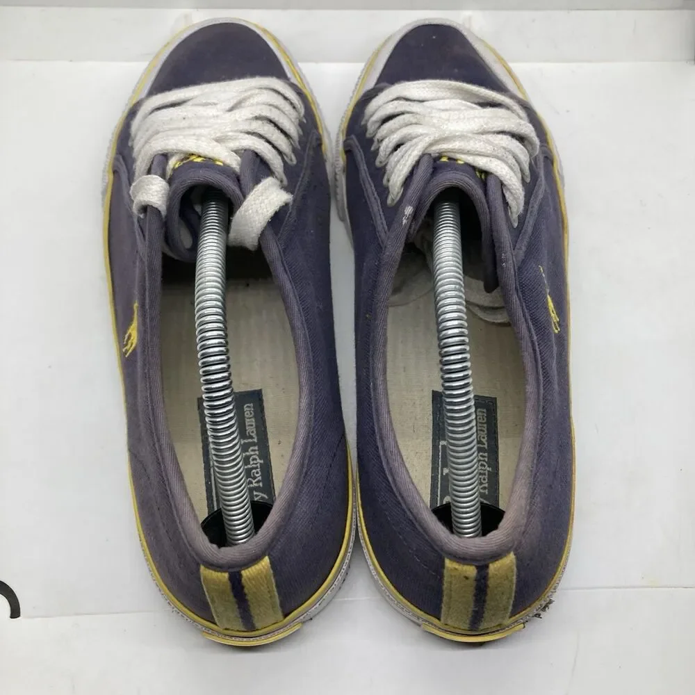 Polo Ralph Lauren Cantor Low Canvas Shoe Mens size 9.5 Navy Blue Chancery